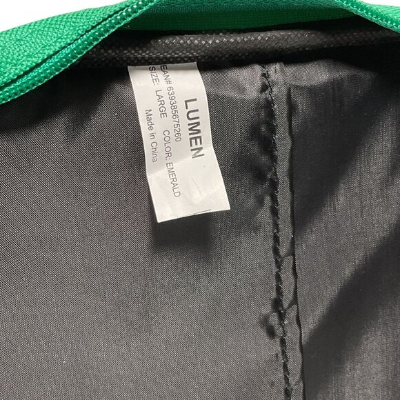 Lumen Green Poly Canvas Bible Cover With Zippered Pocket & Handle - Picture 6 of 6